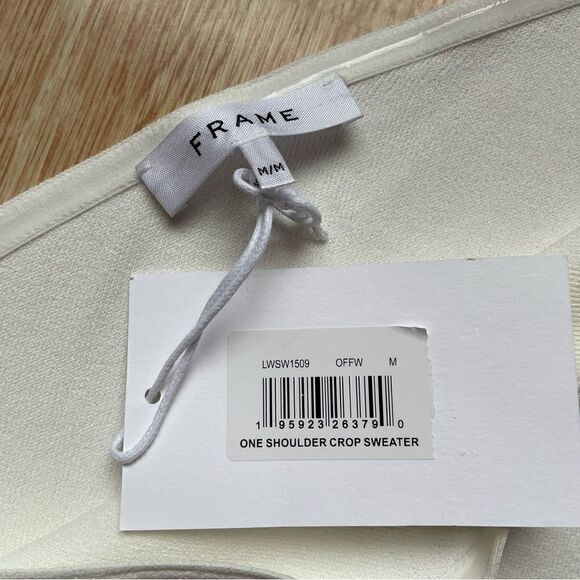 NWT Frame One Shoulder Crop Sweater Top - Size: Medium - Picture 5 of 6